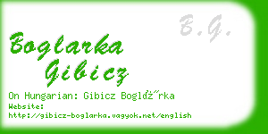 boglarka gibicz business card
